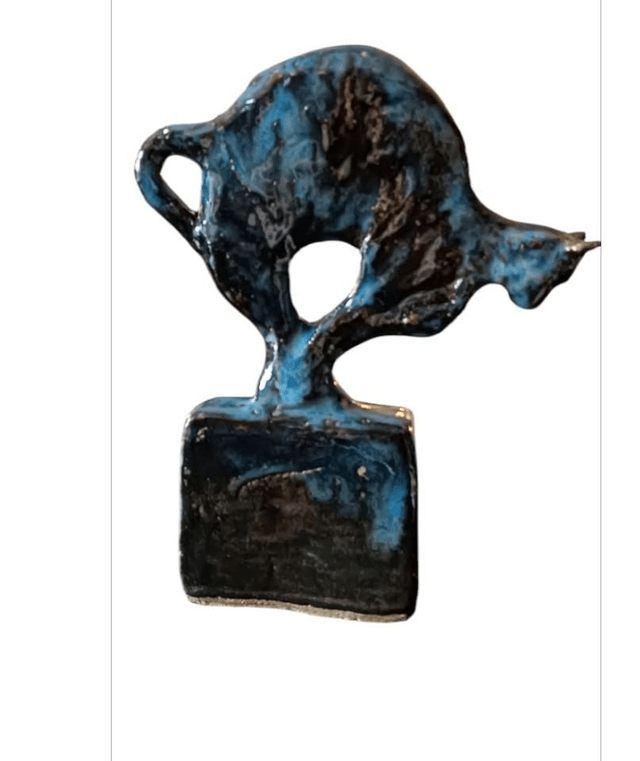  Vendues 2 version Chat effrayé  deux sculptures 