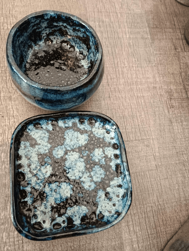 Bol plus coupelle carrée 
