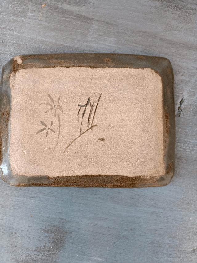 Plat rectangle émaux à effet