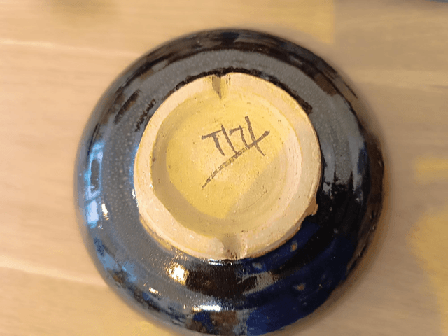 Bol chun temmoku plat 